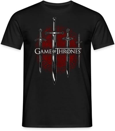 Game Of Thrones Zwaarden van de Huizen T-Shirt Heren