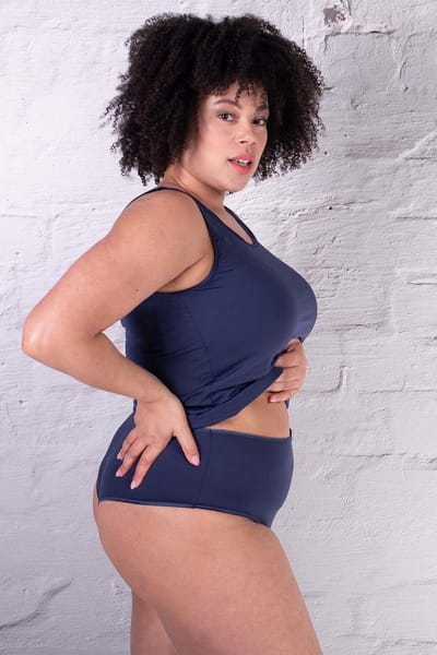 RJ Bodywear - Pure Color - Dames Maxi String - Donkerblauw - XXL