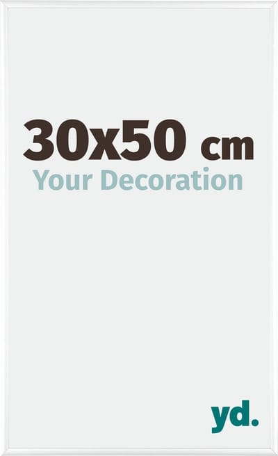 Your Decoration - Fotolijst 30x50 cm - Aluminium - Wit Hoogglans - Kent
