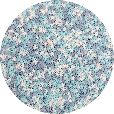 BrandNewCake® Eetbare Taart Mini Confetti Mini Sneeuwvlokken 55gr - Taartdecoratie Sprinkles - 3 Kleuren Strooisel - Taartversiering