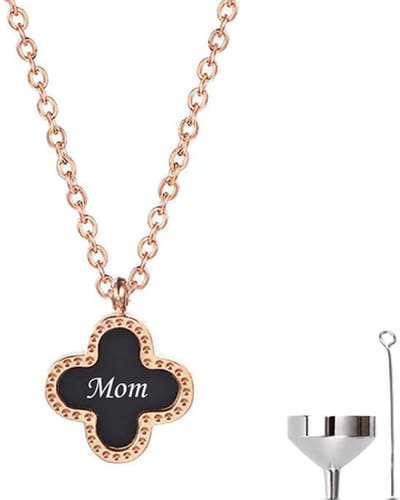 Luxe Ashanger - met Ketting (55 cm) - Voor Moeder - Mama - Voor As, Haren of Parfum - Assieraad - As Ketting - Gedenksieraad - Urn - As hanger - Incl. As vuller en Opbergzakje - Best Mama / Moeder