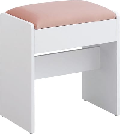 Fluwelen kaptafelkruk - Make-upkruk - Slaapkamerijdelheidsstoel - Spaanplaat - Schuim met hoge dichtheid - 28,6 cm x 45 cm x 45 cm