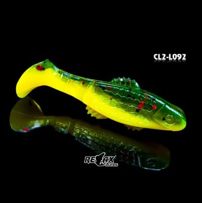 Relax Lures Clonay Green Yellow Glitter (4.5cm)