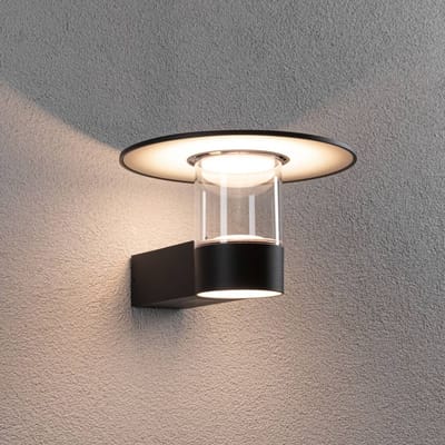 LED-wandarmatuur voor buiten Sienna Schemergestuurde bewegingsmelder (HF) zeewater bestendig IP44 212 mm 3000K 9W / 3W 500lm 230V Antraciet Aluminium