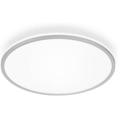 BRILONER Pulap A – LED Plafonniere – plafondlamp met EEK A lichtbron* – indirect licht – neutraal wit licht – Ø 33cm - chroom