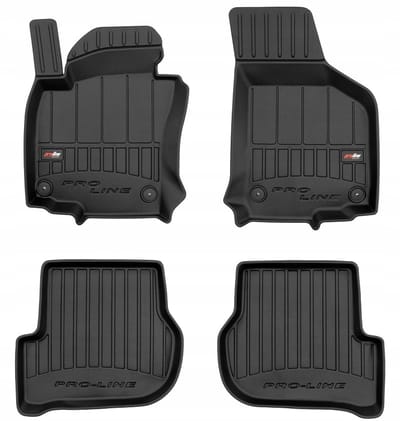 Frogum 3D Rubberen Vloermatten Set – Geschikt voor VOLKSWAGEN Golf V 2003-2009 – 4-delig – TPE Premium Kwaliteit – Extra Hoge Rand 6 cm – Geurloos – Zwart