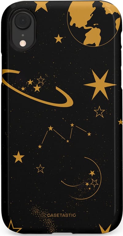 Casetastic Hoesje Geschikt voor Apple iPhone Xr - Stijlvolle Beschermende Duo-layer Case - Nachtelijk uitzicht