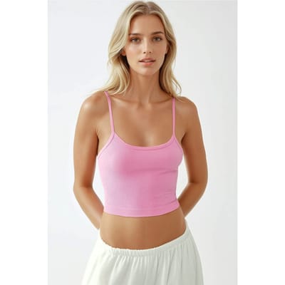 Fitted Crew Neck Basis Tanktop