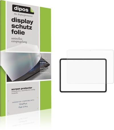 dipos – 2x Matte Beschermfolie geschikt voor OnePlus Pad 3 Pro | Krasbestendige & antireflecterende Screenprotector Ultra-Thin
