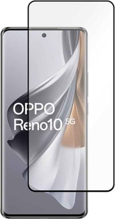 Just in Case screenprotector geschikt voor OPPO Reno10 (5G) - Screenprotector Full Cover Gehard Glas