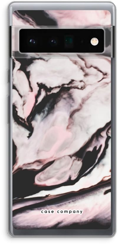 Case Company® - Hoesje geschikt voor Google Pixel 6 Pro hoesje - Roze stroom - Soft Cover Telefoonhoesje - Bescherming aan alle Kanten en Schermrand