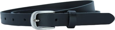 Smalle riem dames zwart - Echt leren riem - Dames Riem Smal - Taillemaat 80 - Dames pantalon - Pak riem - Nette Riem