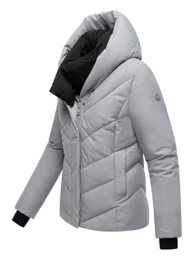 Marikoo dames gewatteerde winterjas Nadiraa met 2-in-1 design & capuchon
