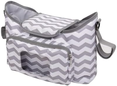 Kinderwagen Organizer - Baby tas - Onderweg Boodschappen - Waterdicht Materiaal - Universeel - Lichtgrijs
