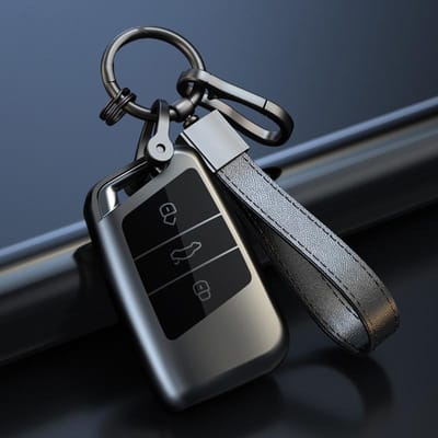 Housse de clé de voiture pour Vw Volkswagen Magotan Passat B8 Skoda Superb Kodiaq A7 Étui de protection souple en TPU pour télécommande gray