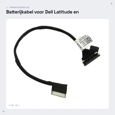 Dailygoods - Batterijkabel voor Dell Latitude en Precision Modellen