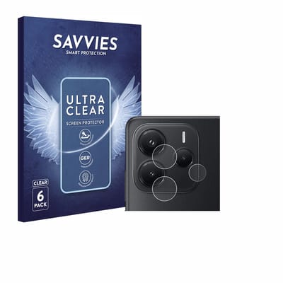 Savvies - Screenprotector voor Xiaomi Redmi Note 14 (ALLEEN Camera Lens) - Folie Beschermfolie transparant 6 Stuks