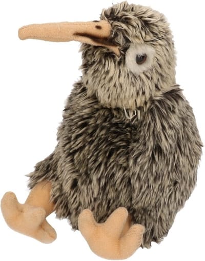 Carl Dick Knuffeldier Kiwi vogel - zachte pluche stof - premium kwaliteit knuffels - 20 cm