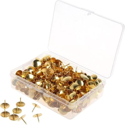 Metalen Punaise - Tekening Pins - Foto Bevestigen - Veilige Bevestiging - 400 stuks - Goud