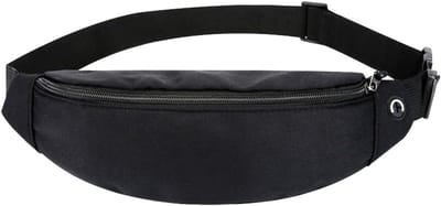 Effen kleur heuptas met verstelbare schouderriem en ritssluiting - Grote capaciteit - Waterdichte nylon tas - Mobiele telefoontas - Vrije tijd