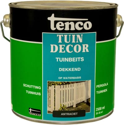 Tenco tuindecor beits dekkend antraciet - 2,5 liter