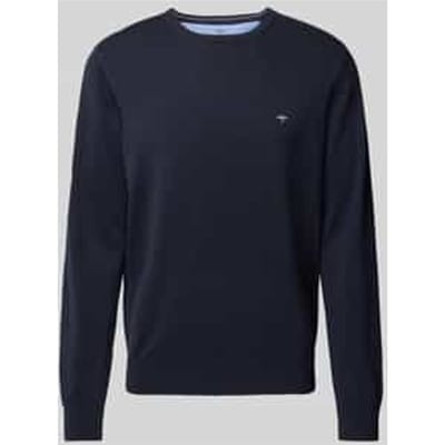 Fynch-Hatton Trui Ronde Hals Superfine Cotton Navy / male