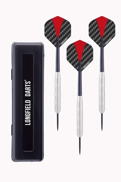 Steeltip Darts Set Nikkelzilver Kwaliteit voor Precisie en Spelplezier