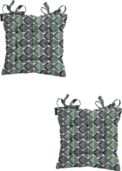 Madison - Zitkussen - Universeel - 2 stuks - 46 x 46 cm - Siem Green - Tuin - Toscane
