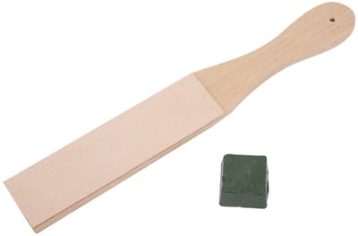 Dailygoods- Stropping Kit 12 Inch Dubbelzijdig - Lederen Strop - Grind Pasta - Slijpsteen voor Messen - Polijsten - Hoogwaardige Kwaliteit