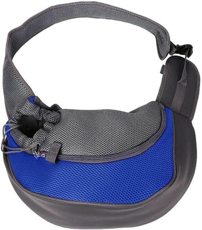 Huisdier Reistas - Honden Rugzak - Veilig Vervoer - Verstelbaar Koord - 37 cm - Donkerblauw