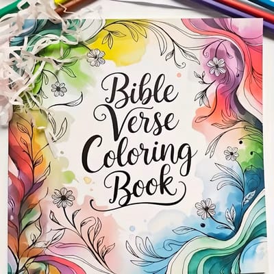 Kleurboek voor Volwassenen, Tieners en Kinderen met Bijbelverzen - 24 Pagina’s - Christelijk Kleuren voor Ontspanning & Mindfulness - Inspirerende Bijbelse Teksten - Creatieve Hobby tegen Stress - Cadeau Idee voor Vrouwen & Mannen