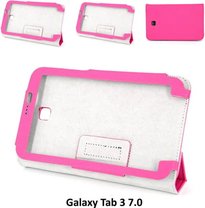 Samsung Galaxy Tab 3 7.0 Smart Tablethoes Roze voor bescherming van tablet (T210)