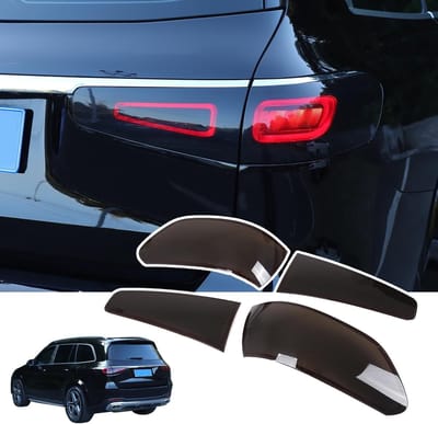 Zwarte ABS Achterlicht Lampenkap Beschermhoes voor Benz GLS Klasse X167 2020 2021 - Auto Accessoires, Bescherming, Stijl