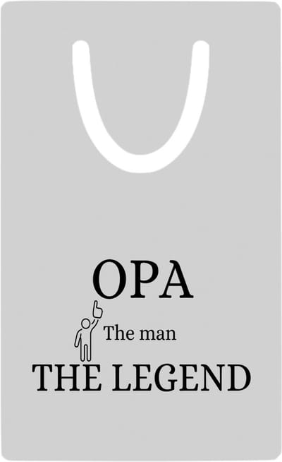 Hacebo® - Opa the man the legend metalen boekenlegger - Opa - opa - Verjaardag opa - cadeautje - kado - geschenk Bladwijzer boekenleggers - 7.6 cm x 5cm