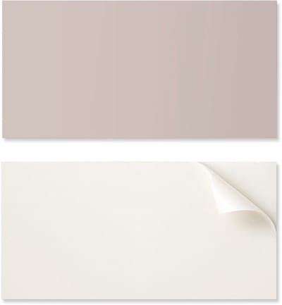 Zelfklevend vinylpaneel met decoratieve print, 100x50 cm, lichtbruine kleur.