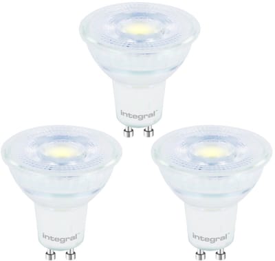 3 Pack - Integral GU10 LED Spot - 4.7W - 6500K Daglicht Wit - Non Dimmable