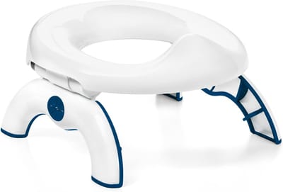 2-in-1 Potty - Reis Potje - Zindelijk Maken - Compact Opvouwbaar - 1.5 Pond - Marineblauw