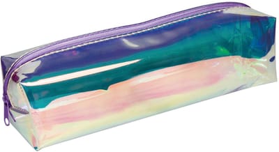 Dailygoody - Transparante pennenetui - Doorzichtig etui - Praktische ritssluiting - Ideaal voor school - Uniseks etui - Kleurige vlinders