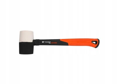 Teger Rubber Hamer Fiberglass 450g - Schadevrij Slaggereedschap