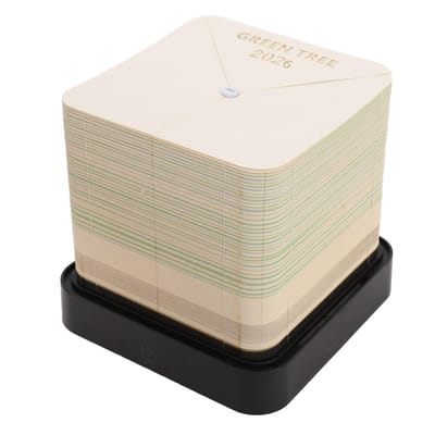 Dailygoods- Kalender 2026 - Bureaukalender - Weekkalender - Aardekalender - 3D-ontwerp - Duurzaam kunststof - Slijtvast en lichtgewicht