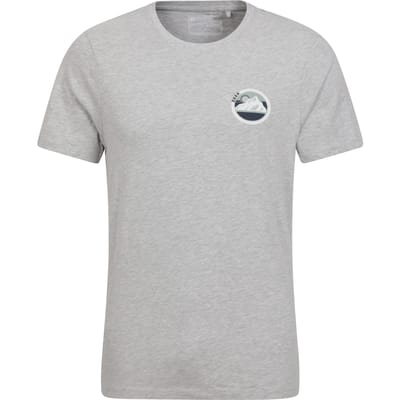 Mountain Warehouse Heren Oban Mountain Katoenen T-Shirt (Grijs)