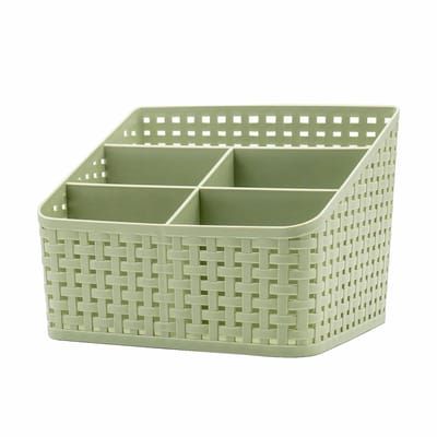Unyqoos® Veelzijdige Opbergbox met Meerdere Vakken voor Bureau en Huis in Verschillende Kleuren en Maten