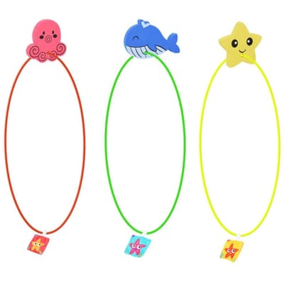 Aqua-Sport Anneau de Plongée Set pour Enfants Anneaux de Plongée Sous-Marine 3 Pcs 80Cm As33310