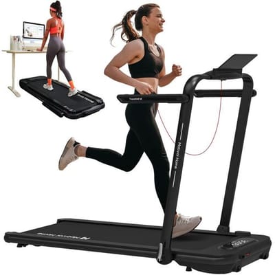 Mobvoi Home Treadmill SE, slimme AI 3-in-1 opvouwbare loopband en walkingpad voor onder het bureau, 2,5 PK, compact, draagbaar, met afstandsbediening