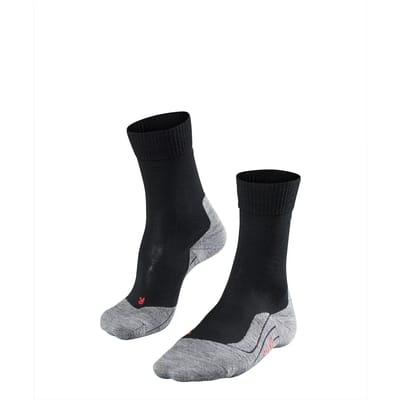 FALKE TK5 anti-blaar dun wol functioneel materiaal wandelsokken dames zwart - maat 35-36