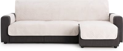 Belmarti Coral chaise-longue bankbeschermer rechts - 200 cm - Ivoor