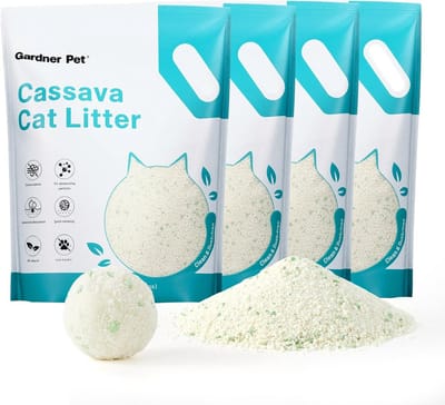 Ultrazuiver Klontvormend Kattenbakvulling van Cassave - Lage Stof en Geurcontrole
