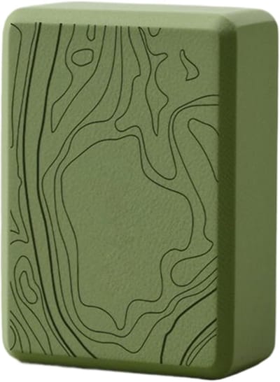 Pilates blok - Yoga steun - Houding verbeteren - Hoge dichtheid schuim - 23x15x7cm - Groen