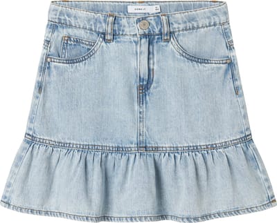 Name it zomer jeans short meisjes - licht blauw denim - Nkfnynne