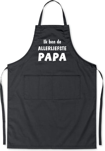 Mijncadeautje Luxe Schort Ik ben de allerliefste PAPA
